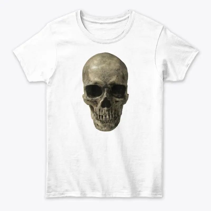 Skull on white